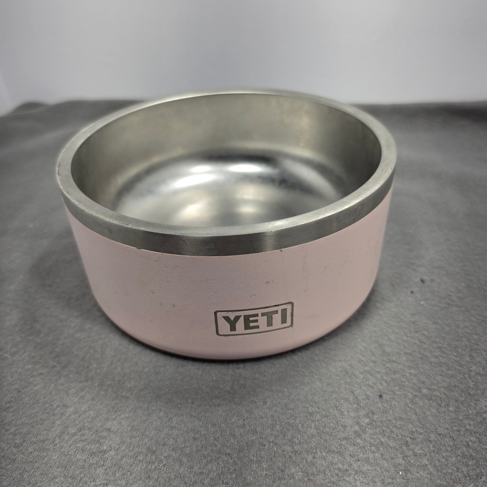YETI Boomer 4 Dog Bowl Ice Pink Stainless Steel Non-Slip 32oz Water Food Dish